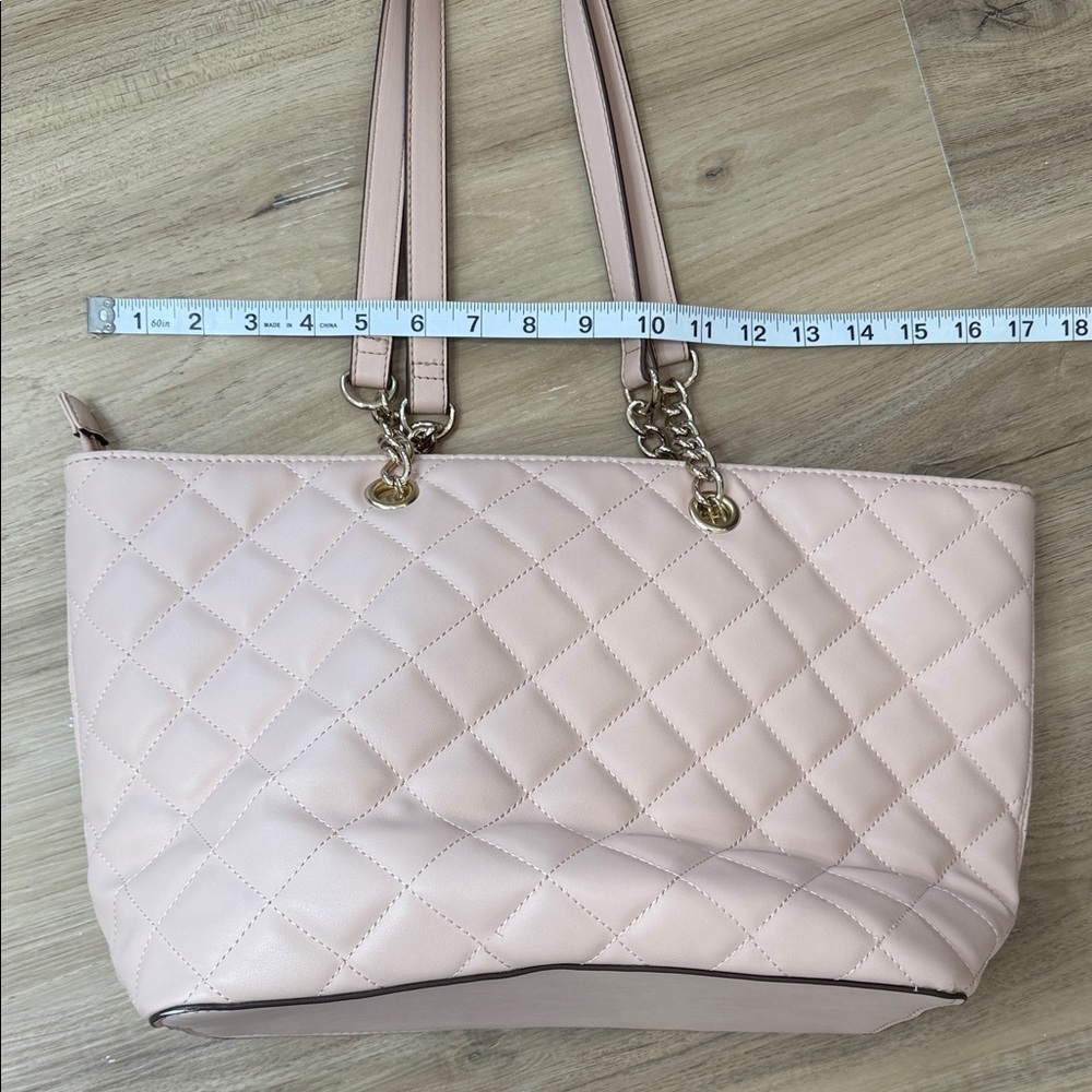 Quilted Tote Bag in Blush - Picture 8 of 9